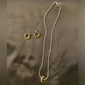 Necklace with matching earrings